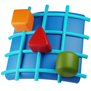 Shapes Object On Canvas 3d. graphic design 3d icon illustration. 3d design style. 3d rendering png