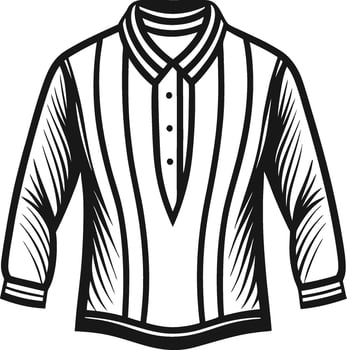 Monochrome Henley Shirt Vintage Art vector