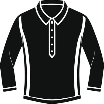 Timeless Henley Shirt Linework Design vector