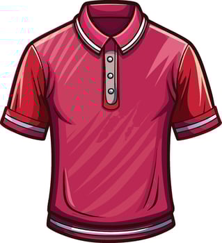 Elegant Vintage Henley Shirt Drawing vector