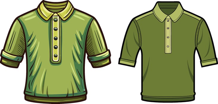 Retro Henley Shirt Vintage vector