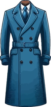 Timeless Overcoat Retro vector