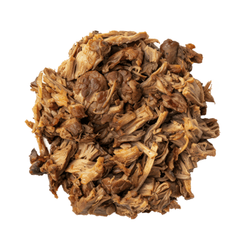 a pile of shredded meat on a transparent background png