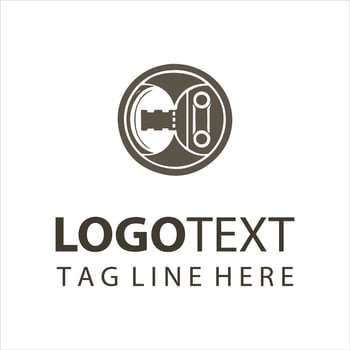 Frame Magnet Film Strip logo vector