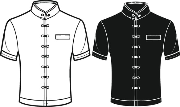 Rustic Overcoat Retro Line Illustration vector