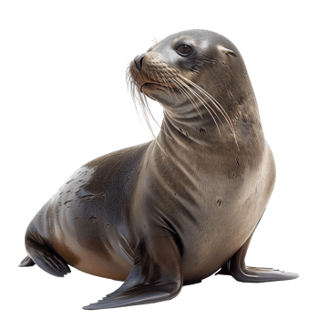 sea lion isolate on transparent background png