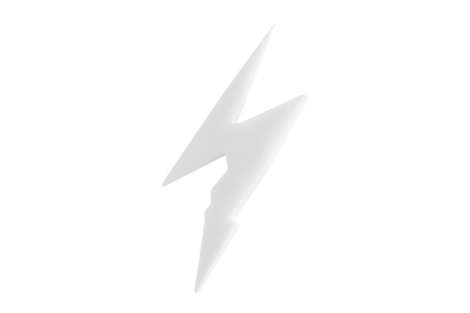 Dynamic lightning bolt symbol for graphic design digital art conceptual use png
