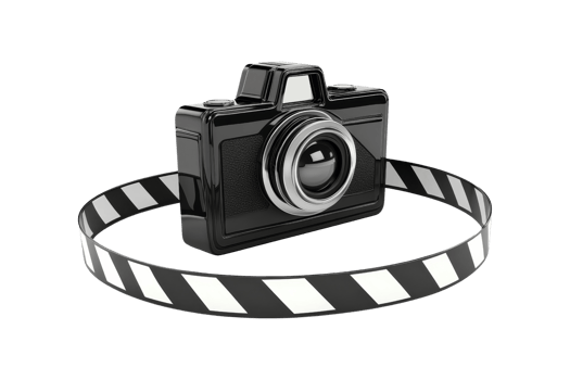 Capturing cinematic moments movie camera symbol a photography studio symbolism conceptual png