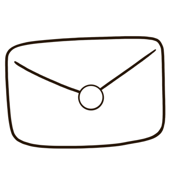 an envelope icon on a transparent background png