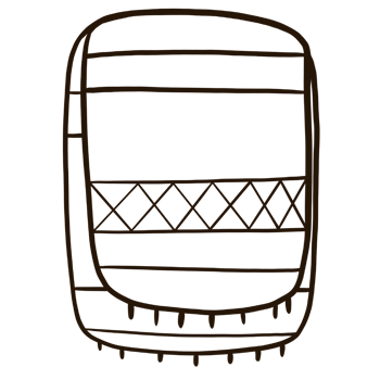 scarf drawing on transparent background png