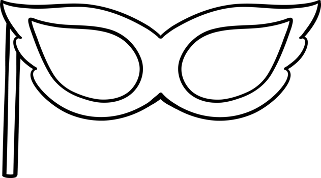 Retro Mask Doodle Hand Drawn Coloring Image png