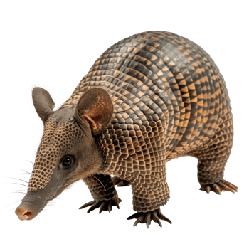 an armadillo on a transparent background png