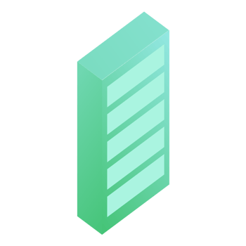 Green modern building png