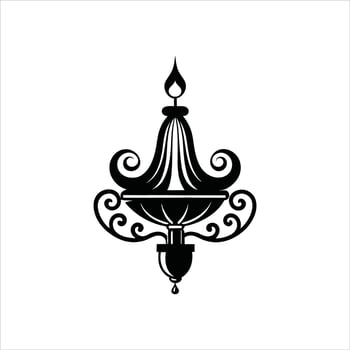 Vintage Light Bulb ClipArt for Retro Designs vector