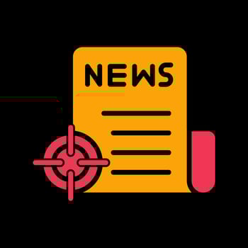 News Scoop Icon Design vector