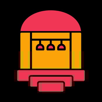 Party Venue Icon Design vector