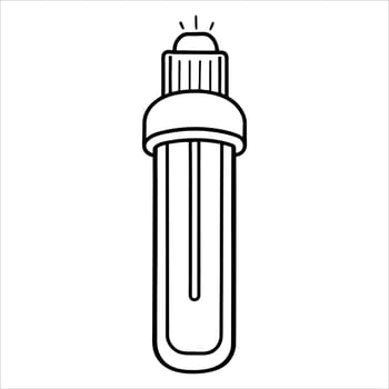 Electric Elegance Incandescent Light Bulb ClipArt Creation vector