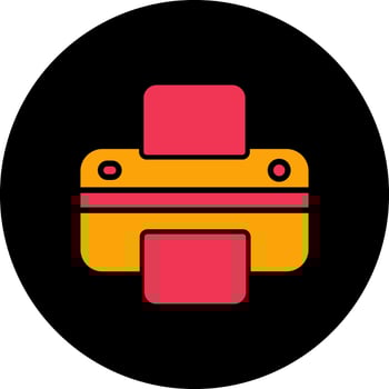 Printer Icon Design vector