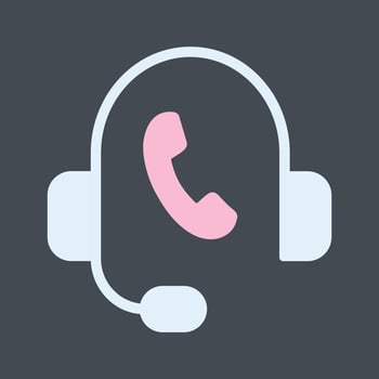 Support Hotline Icon Design vector