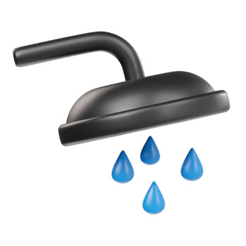 Shower icon 3d png
