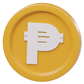 Peso coin icon isolated png