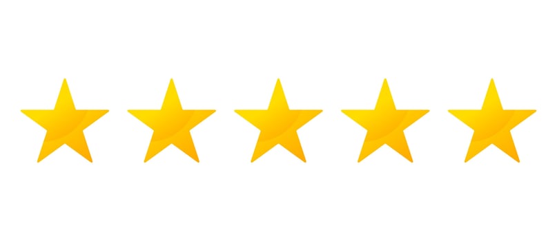 Five stars customer product review icon set. 5 star, Quality, customer rating, feedback. vector