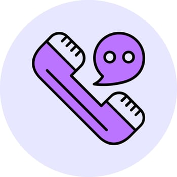 Help line Filled Circle Fill Style Icon vector
