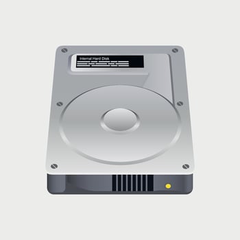 hard disk, hard disk icon, HDD icon isolated on white background vector