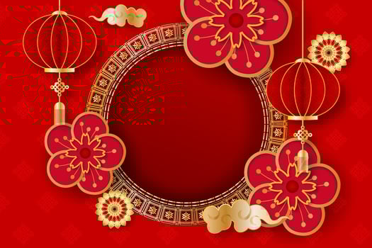 Chinese New Year festival banner. Year of the Snake. vector
