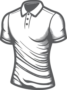 Classic Polo Shirt Artistic Black Design vector