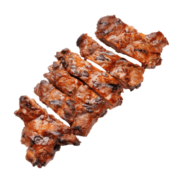 barbecue ribs on a transparency background png