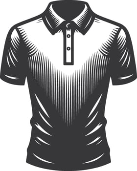 Elegant Polo Shirt Artistic Vintage Design vector