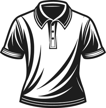 Vintage Polo Shirt Artistic Heritage Line Design vector