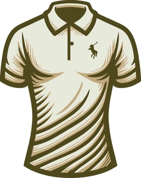 Vintage Polo Shirt Sketch Illustration vector