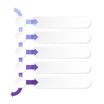 Infographic with 5 steps, process or options. png