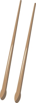 Chopsticks Illustration for Zero Waste vector