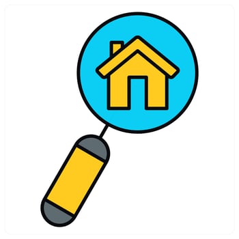 Home Search and search icon concept vector