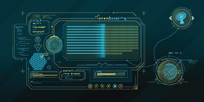 Futuristic HUD design of Sci-fi data. vector