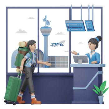 Airport 3D Illustration png