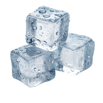 Melting ice cubes isolated on the transparent background png