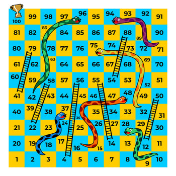 snakes and ladders board game boardgame vector