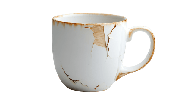 A Clean White Ceramic Coffee Mug Perfect for Morning Coffee or Tea, Ideal for Cozy Home or Office Use, Great for Personalizing with a Custom Design or Logo. png