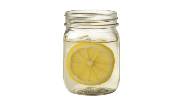 Refreshing Mason Jar Filled with Homemade Lemonade for Summer Parties or Picnics, Perfect for Quenching Thirst. png