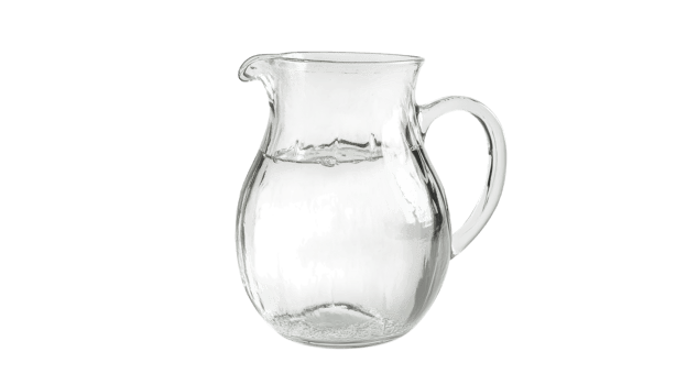 Refreshing Clear Glass Pitcher Filled with Lemon Water Perfect for Summer Parties, Delicious Hydration and Stylish Serving. png