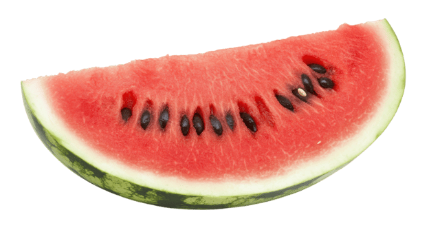 Fresh and Juicy Watermelon Slice Showcasing Prominent Seeds - Perfect for Summer Refreshments and Healthy Snacking Ideas. png