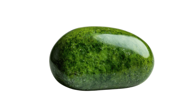 Exquisite Polished Green Stone Ideal for Jewelry Making and Decorative Accents. png