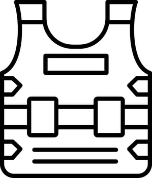 Armor Line Icon vector