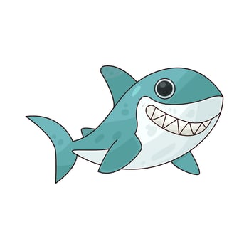 Illustration of shark vector