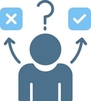 Confused Glyph Two Color Icon Design vector