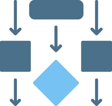 Flow Glyph Two Color Icon Design vector